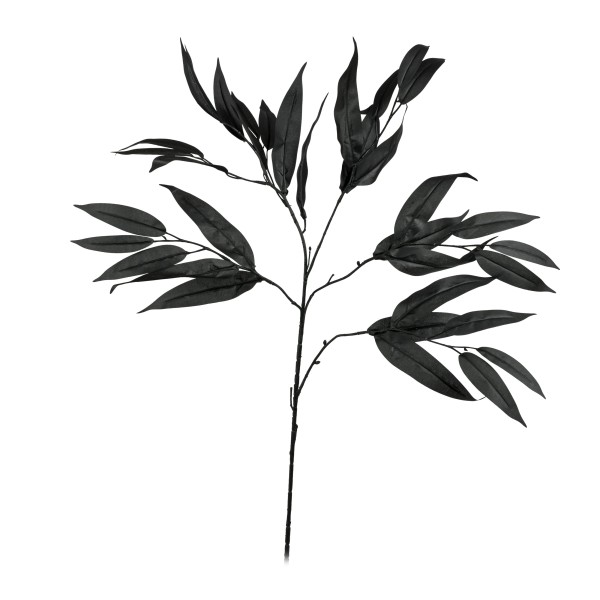 Mango-Blatt-Zweig, 76cm, schwarz