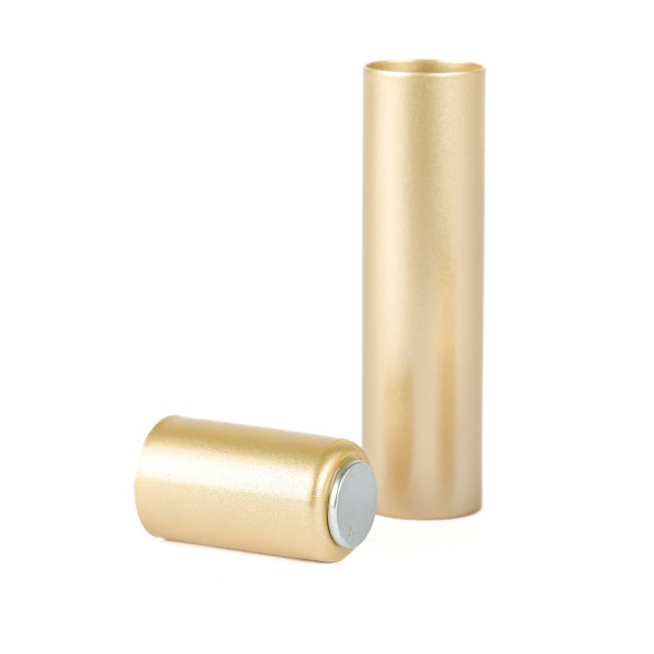 Spitzkerzenhalter,Metall, mit Magnet