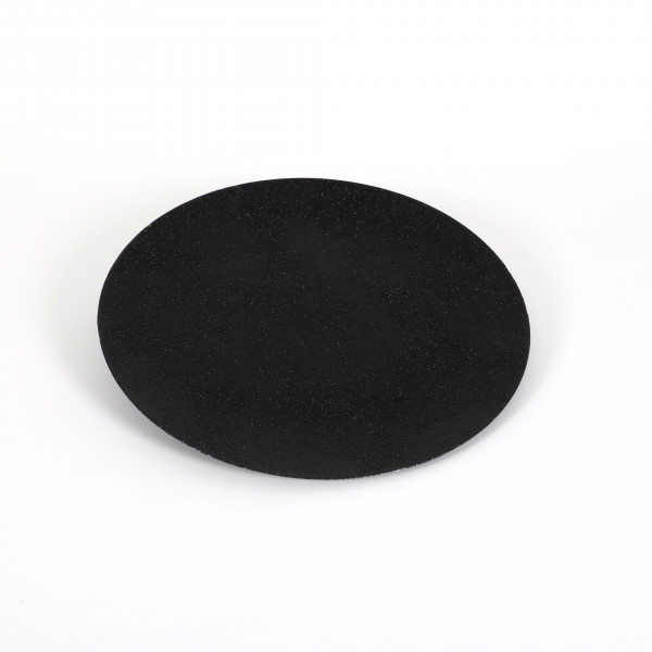 Kunststoff-Teller rund, gewölbt D.33cm schwarz - glitter