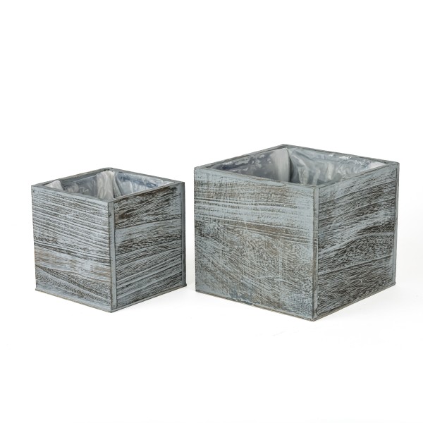 Holz Pflanzkasten quadr.
