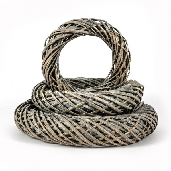 Weiden-Ring, New Style 50 cm grau-antik