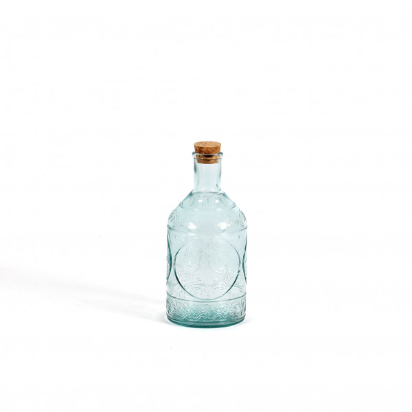 Glasflasche Tuscany H19,5cm D9cm aus 100% Recyclingglas