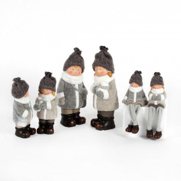 Winterkinder Kantenh.2Mod.sort braune Mütze,8x6xh.9cm