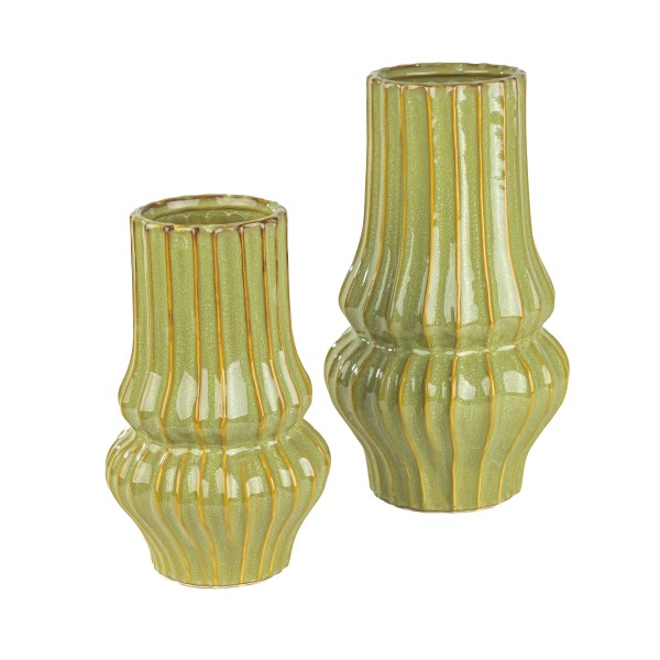 Keramik Vase Kreta gewellt