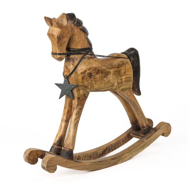 Holz-Schaukelpferd,49x9,5x45cm
