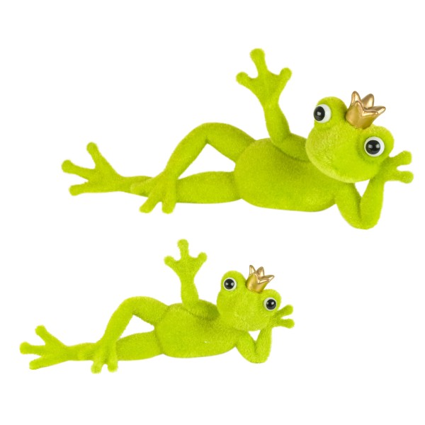 Froschkönig Diego ,liegend/grüßend