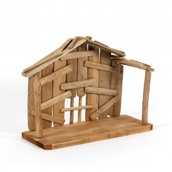 Krippenhaus Driftwood,45x20xh. 36cm