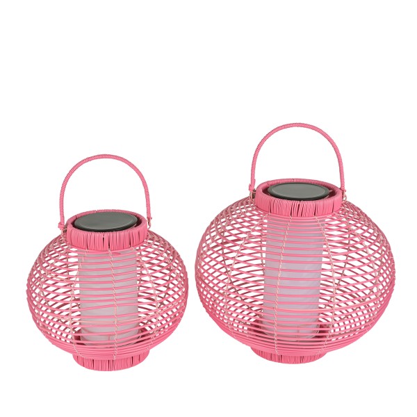 LED Kugel-Laterne Kunststoff mit Licht -Sensor