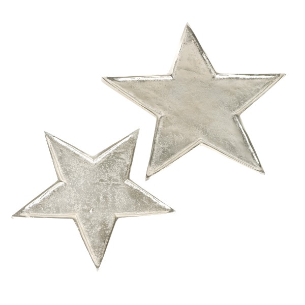 Stern-Tablett silber