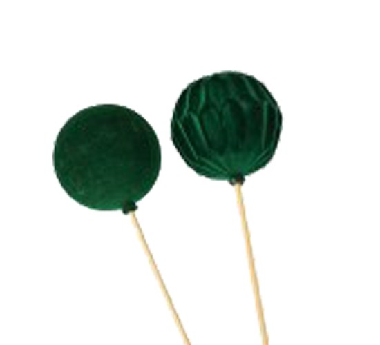 Kunststoff-Kugel 2 Modelle sortiert beflockt, dunkel grün Stecker 35 cm