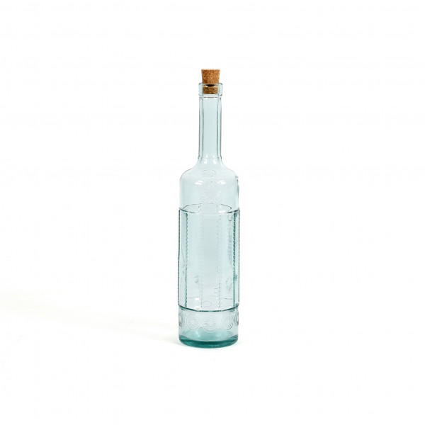 Glasflasche Tuscany H34cm D8cm aus 100% Recyclingglas