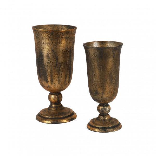 Vase Roshan , Metall gold-antik