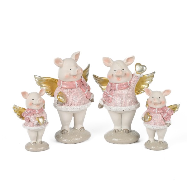 Poly Schwein lucky mit rosa Kleidchen 2 Mod sort