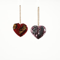 Hängeornament Herz flach, 85 mm Hängeornament Herz flach, 85 mm