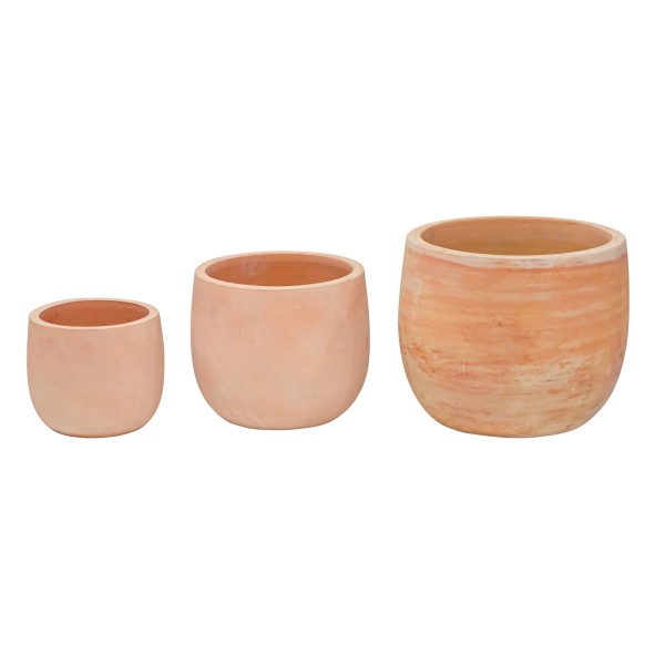 Terracotta-Pflanz-Topf, Set/3, terrac -antik, D22xh18/29xh31/37xh41cm