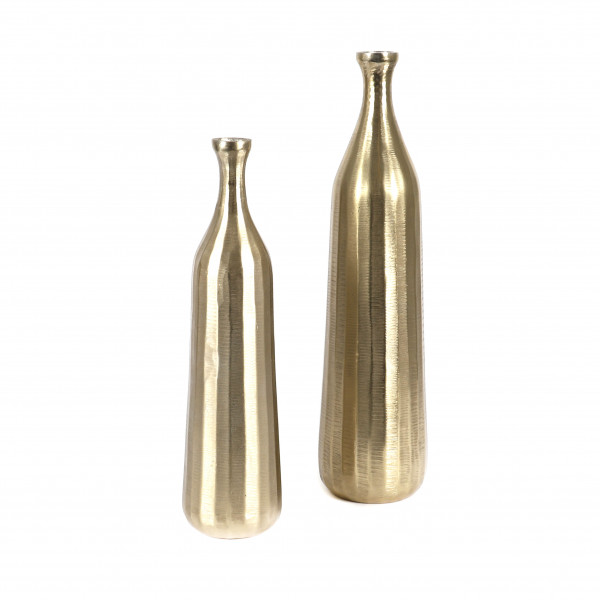 Flasche Schliff , Metall, gold