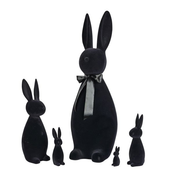 Hase stehend, Flock , Kunststoff