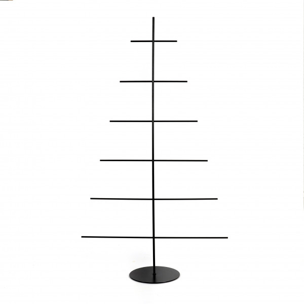 Displayständer mit 5 Reihen 58x25x100cm schwarz pulverbeschichtet