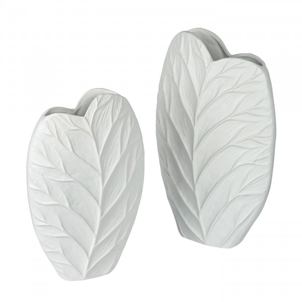 Keramik Vase, leaf