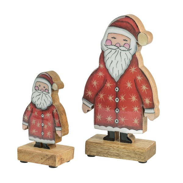 Holz-Santa Papa Noel auf Base