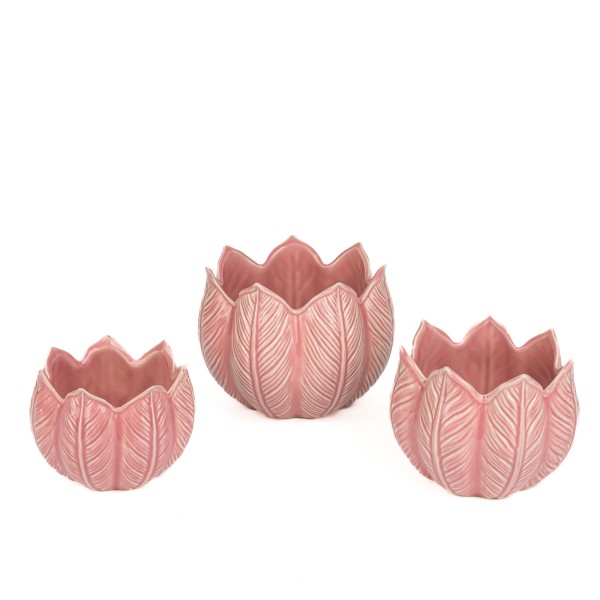 Keramik Blütenblatt - Topf