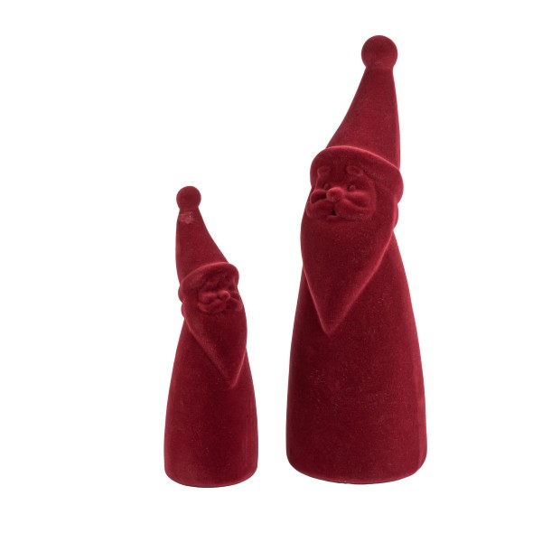 Nikolaus Nicky, Kunststoff beflockt, samtrot