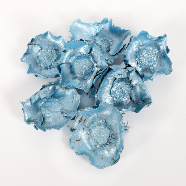 Coco Flower lose(Fensterkarton x500 gr ) metallic blue