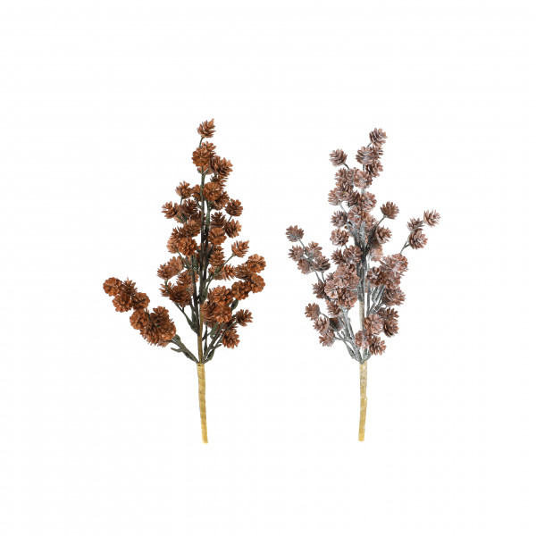 Zäpfchen-Bund, 33 cm, weiss-frost