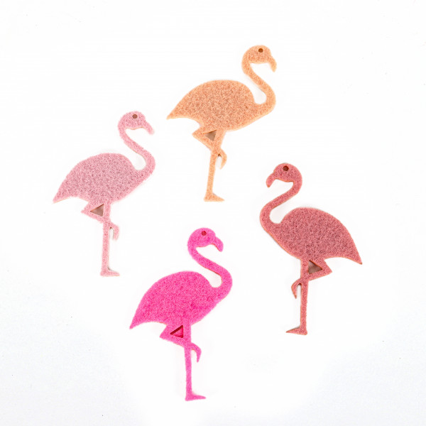 Filzsortiment Flamingo 16 Stück i Beutel rose , pink