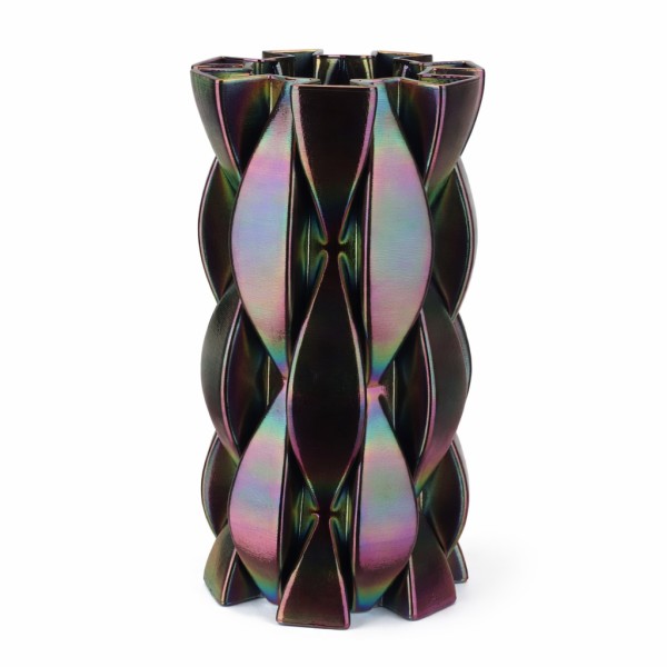 Keramik Vase Tunis gedreht,3D print -verfahren,multicolor, 19xh40 cm