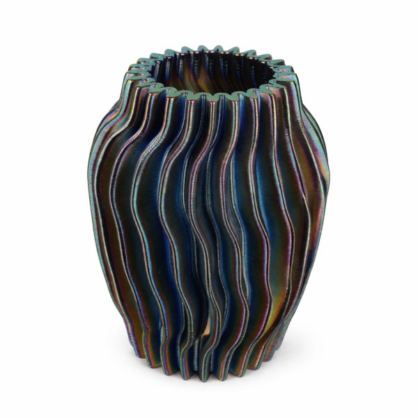Keramik Vase Rimini gedreht,3D print -verfahren,multicolor, 18xh31 cm