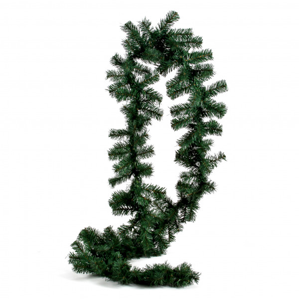 Tannengirlande, PVC,270cm, 180 Spitzen, grün