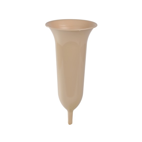 Grabvase Tulpe D 11,5 H 26 cm sandbeige