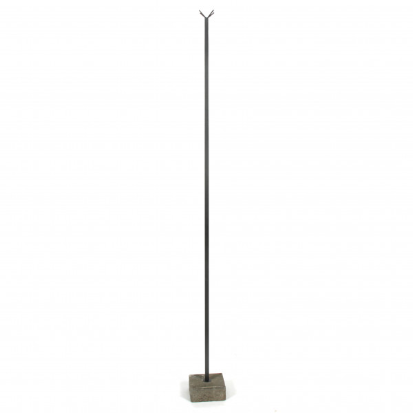 Stange mit Haken auf Betonfuß ,anthrazit, 180 cm,Metall