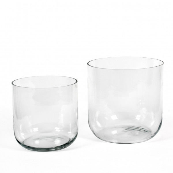 Glaskübel Simple runde Form kl ar