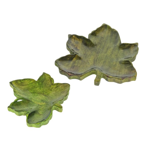 Holz-Tablett Blatt