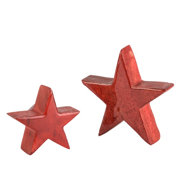 Holz-Stern Rosso