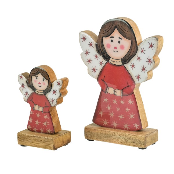 Holz-Engelchen Anela auf Base