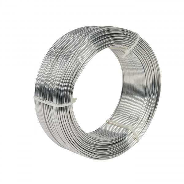 Aludraht silber 1 Kg Rolle 2mm 118 Meter