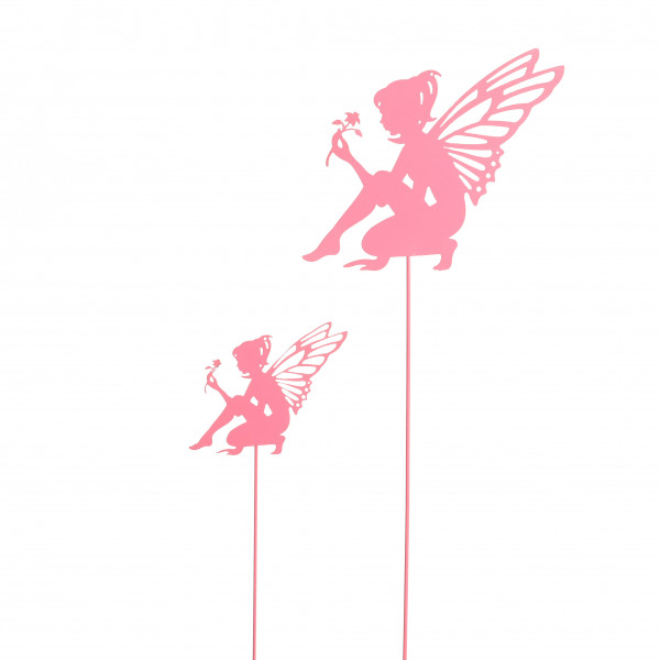 Elfe am Stab Eriol Metall, rose