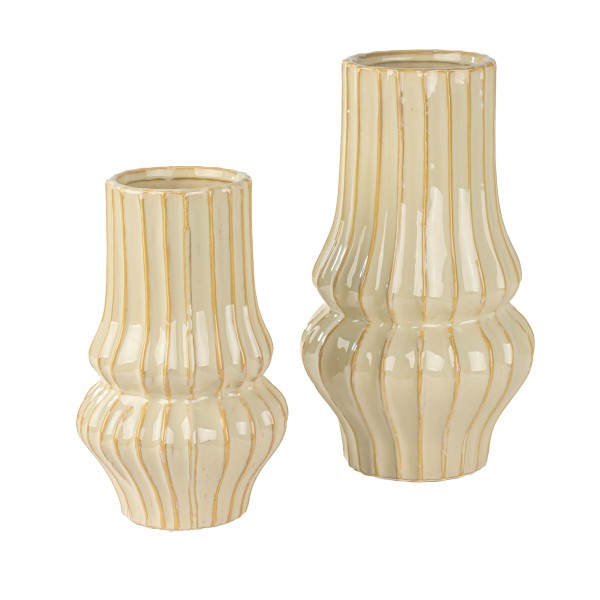 Keramik Vase Kreta gewellt