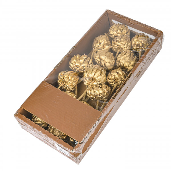 Artischoke gold Tray x10-14 Stück