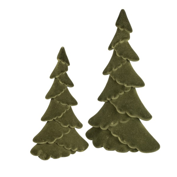 Tannenbaum, Kunststoff, beflockt waldgrün
