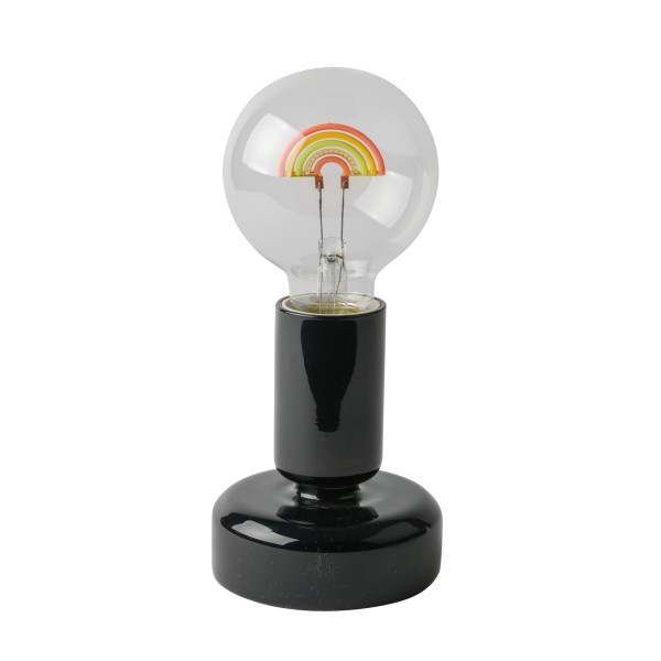 LED Regenbogen Tischlampe,10x7cm,schwarz timer