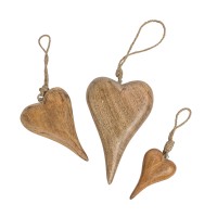 Herz, bauchig, Holz Herz, bauchig, Holz