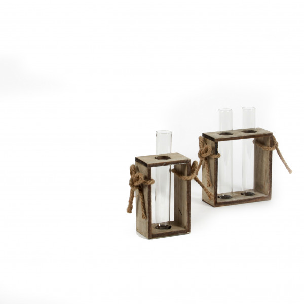Holz-Tray,mit Jutekordel für