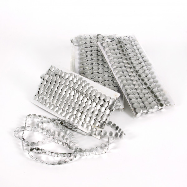 Girlande GLITTERWORLD D 1 CM L 9 Meter silber 3Stück