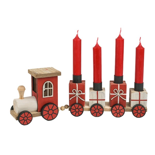 Kerzenhalter Weihnachtszug 35x12x6,5cm