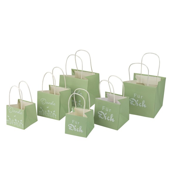 Papier-Pflanz-Tüte, grau-grün