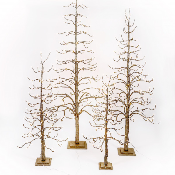 LED Glitterbaum Aurorum gold glitter